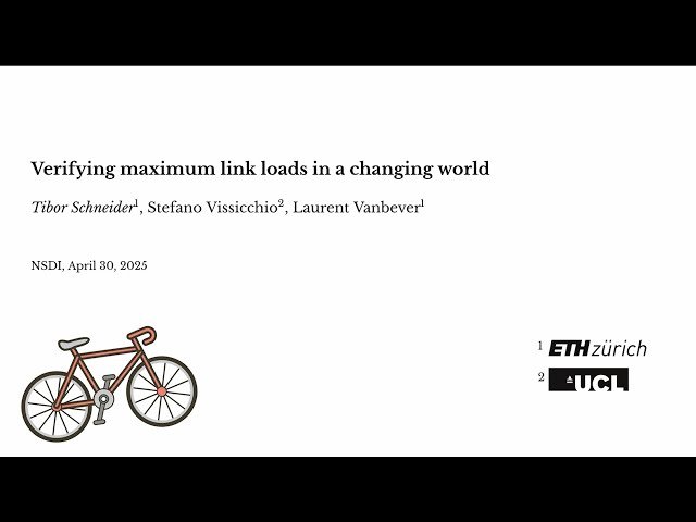 Verifying Maximum Link Loads in a Changing World