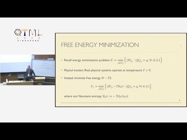 Quantum Thermodynamics and Semi-Definite Optimization
