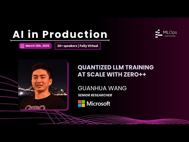 Quantized LLM Training at Scale with ZeRO++