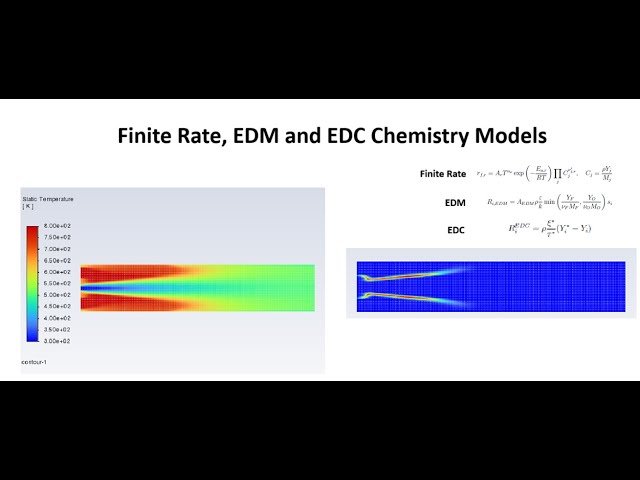 Finite Rate, EDM, EDC - Difference between all Chemistry Models - Turbulence Chemistry in Fluent