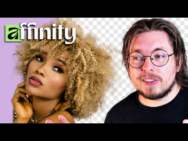 Remove Background Behind Hair in Affinity 3 - Selection Brush and Refine Tutorial