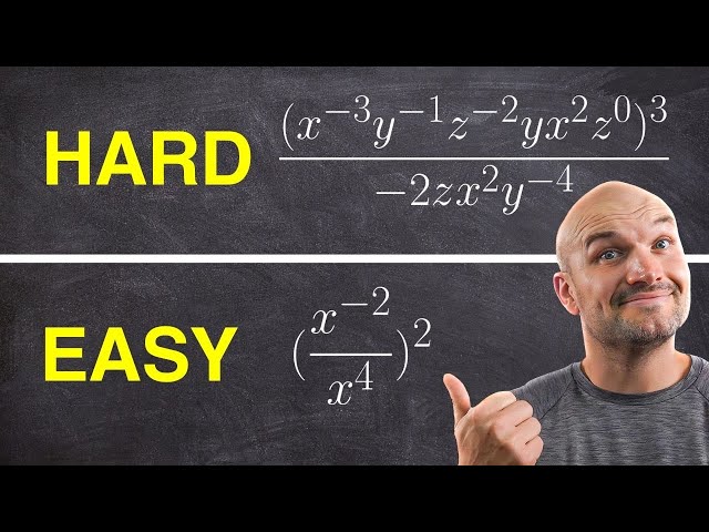 Easy vs Hard - Simplify Using the Rules of Exponents