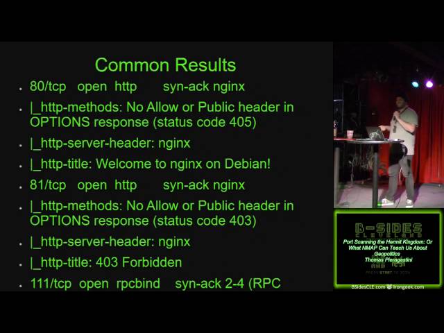 Port Scanning the Hermit Kingdom - Or What NMAP Can Teach Us About Geopolitics