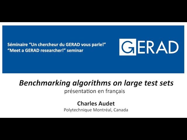 Benchmarking Algorithms on Large Test Sets