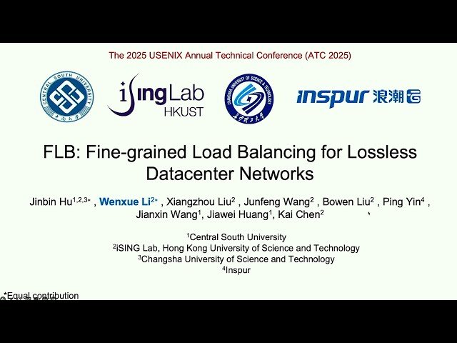 FLB - Fine-grained Load Balancing for Lossless Datacenter Networks