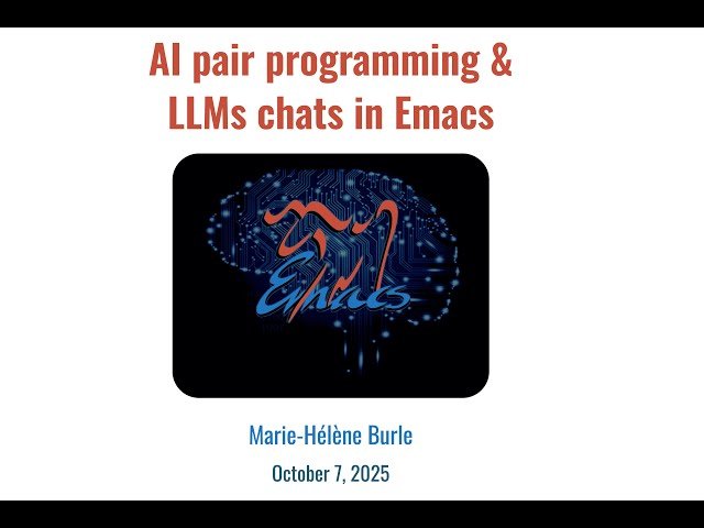 AI Pair Programming and LLM Chats in Emacs