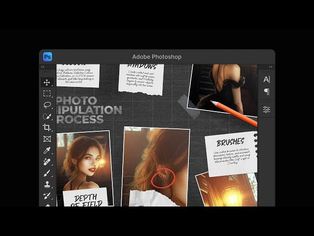 Designing a Photo Manipulation Infographic Live in Photoshop - Part 2