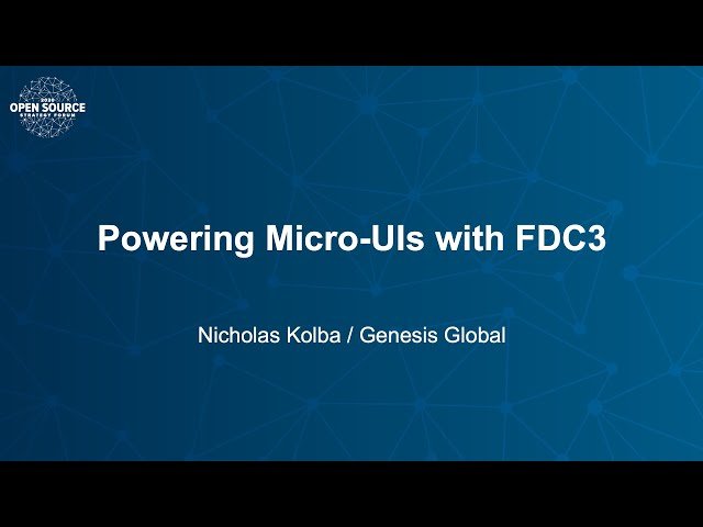 Powering Micro-UIs with FDC3