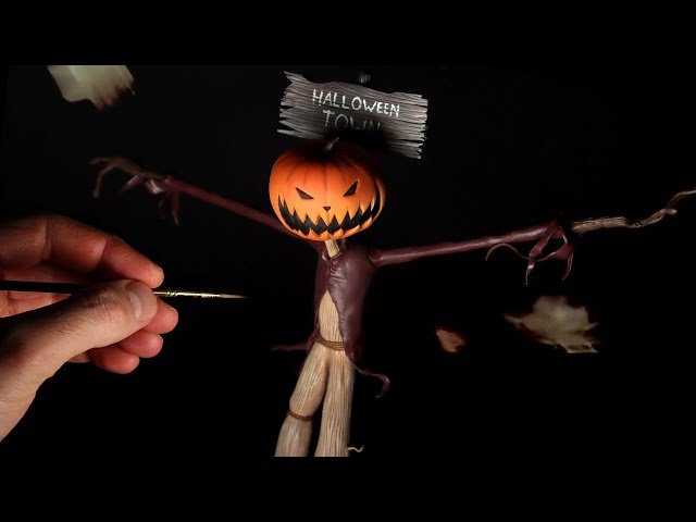 Jack Skellington Scarecrow Version Polymer Clay Sculpting Tutorial - The Nightmare Before Christmas