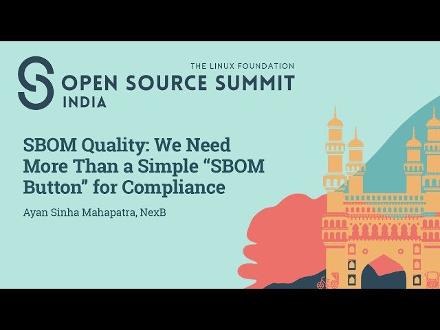 SBOM Quality - We Need More Than a Simple "SBOM Button" for Compliance