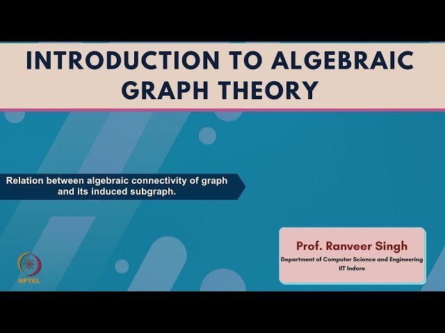Relation Between Algebraic Connectivity of Graph and Its Induced Subgraph