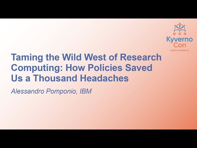 Taming the Wild West of Research Computing - How Policies Saved Us a Thousand Headaches