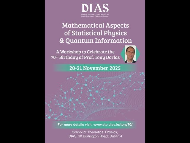 Mathematical Aspects of Statistical Physics and Quantum Information - Day 2