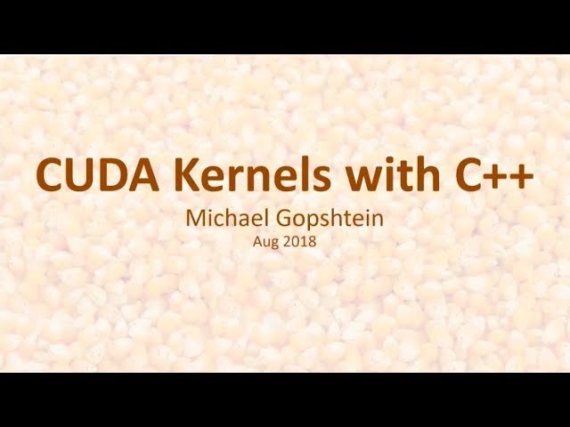 CUDA Kernels with C++
