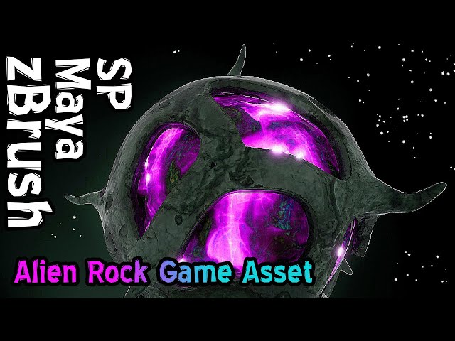 Alien Planet Game Asset Creation - From Sculpting to Rendering in zBrush, Maya, and Substance