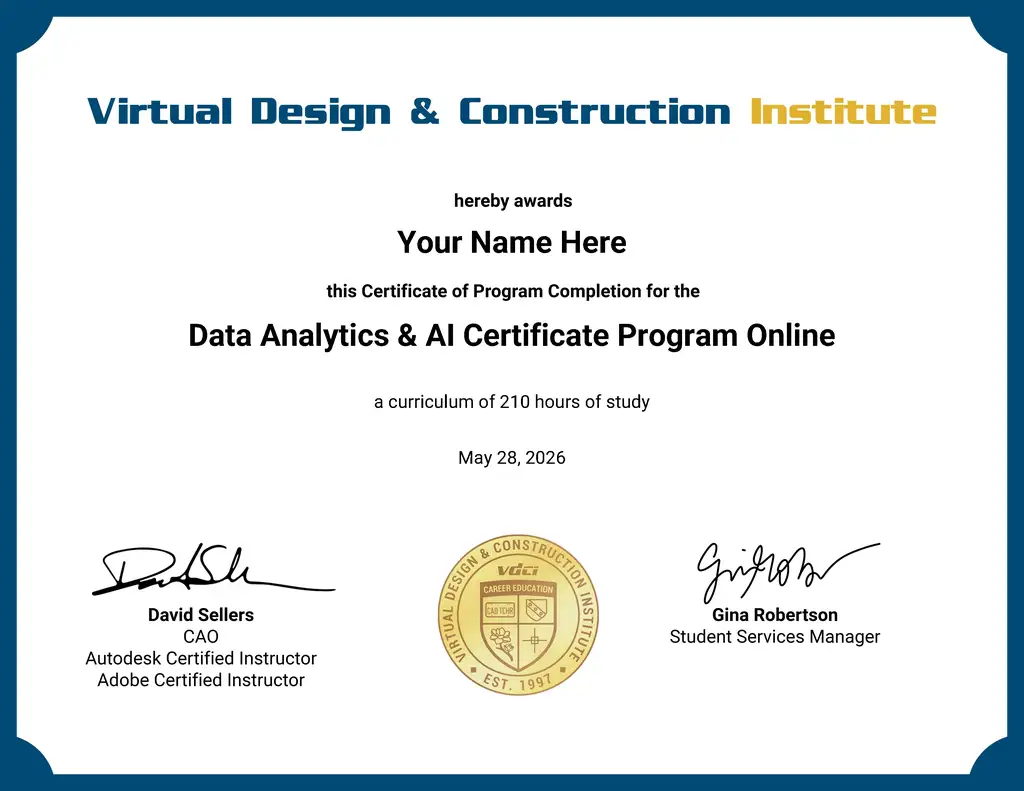 Data Analytics & AI Certificate Program Online