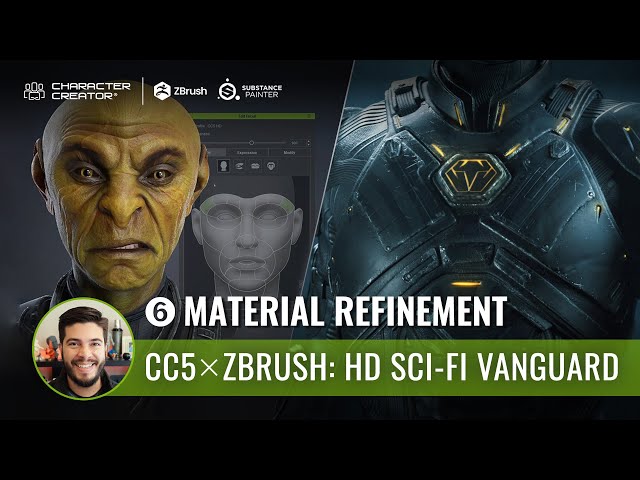 Refining Materials and Look Development - Create a HD Sci-Fi Vanguard with CC5 and ZBrush - Part 6