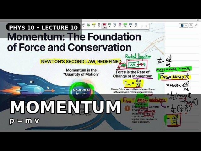 Momentum and Collisions - Energy and Momentum Together - Lecture 10