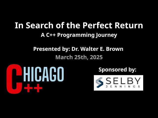 In Search of the Perfect Return - A C++ Programming Journey