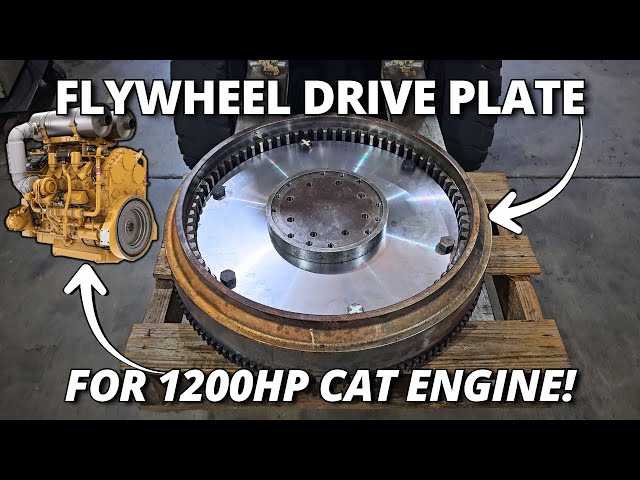 Machining a Flywheel Drive Plate for a 1200HP CAT Engine