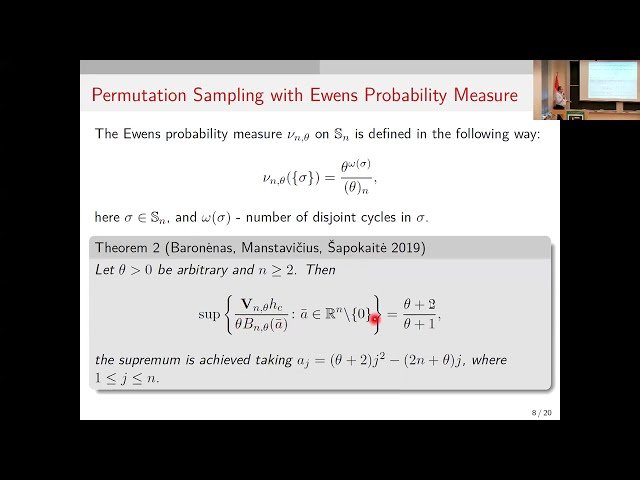 On Covariance Matrix Related to Components of a Random Combinatorial Structure