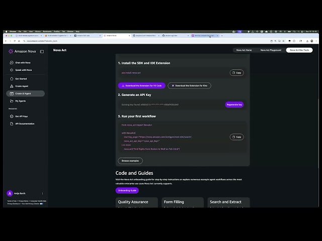Automated Browser Use with Amazon AGI