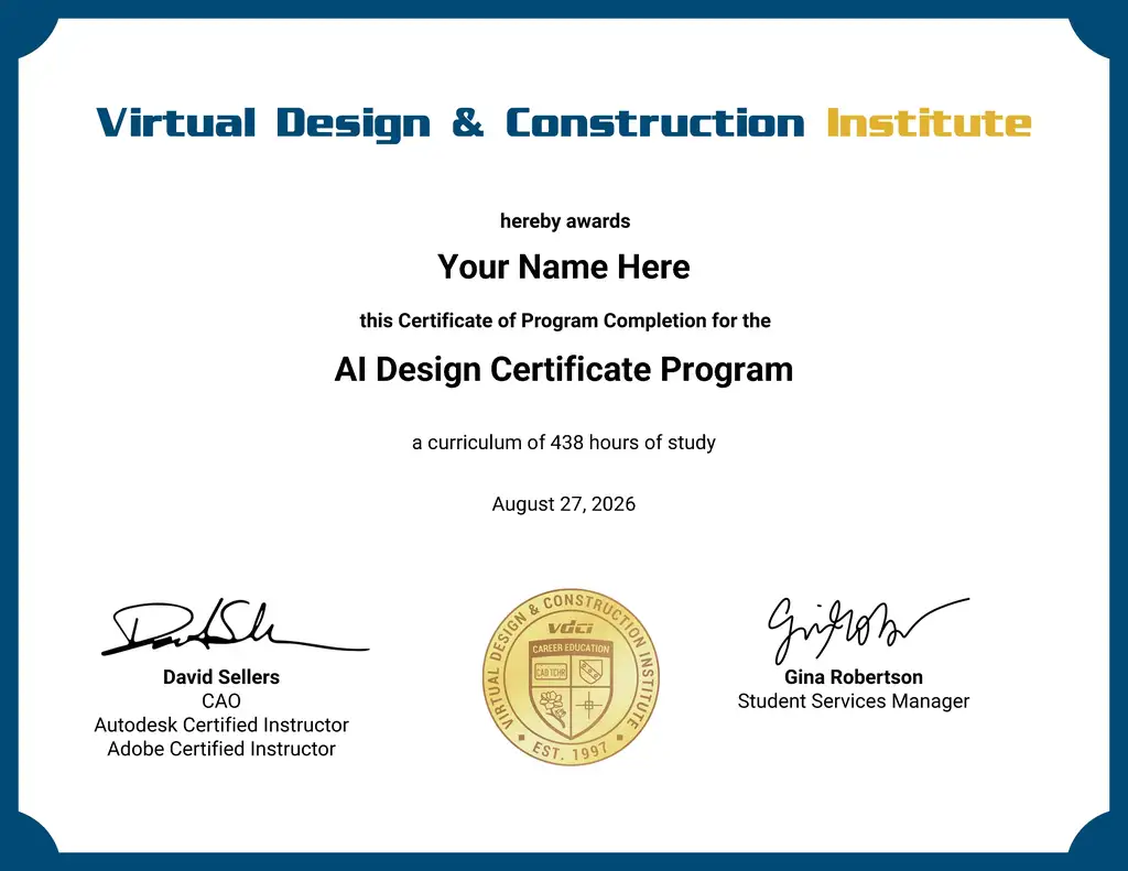 AI Design Certificate Program Online