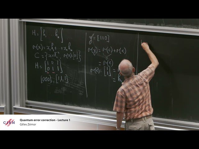 Quantum Error Correction - Lecture 1