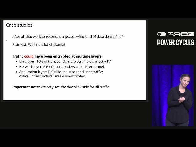 Don't Look Up - There Are Sensitive Internal Links in the Clear on GEO Satellites