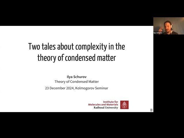 Different Complexity Notions in Physical Context - From Pattern Recognition to Quantum Systems
