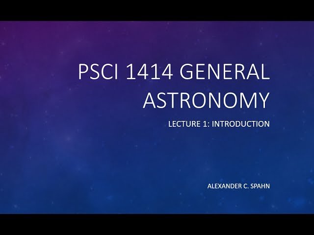 General Astronomy - From Ancient Views to Black Holes