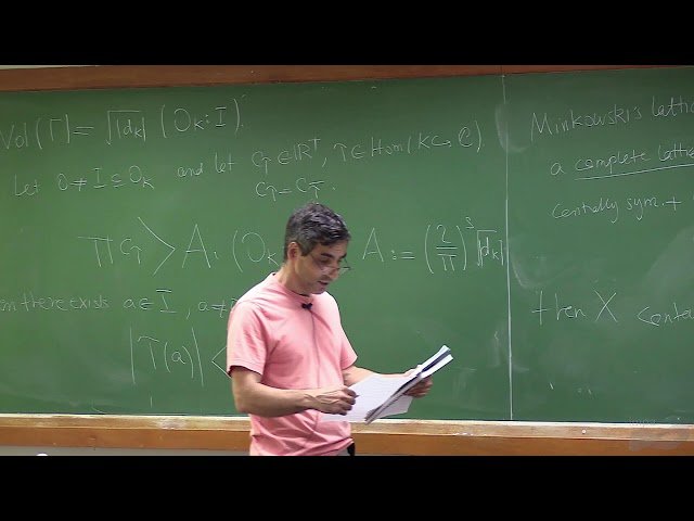 Teoria Álgebrica dos Números - Minkowski Theory and Lattices - Aula 09
