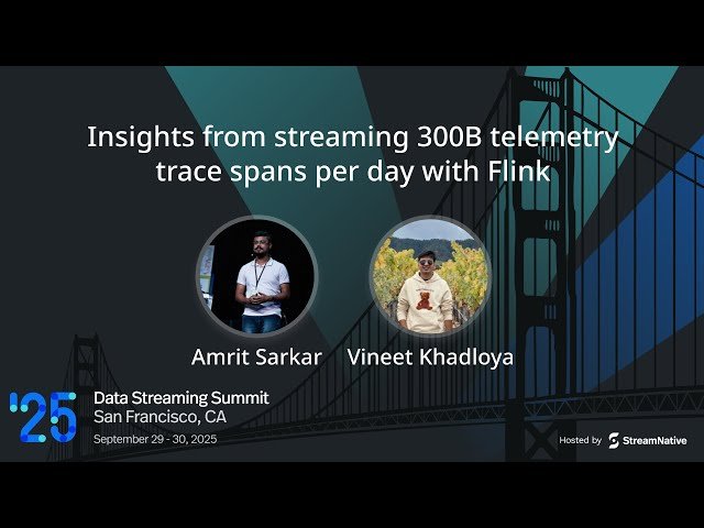 AI + Stream Processing - Insights from Streaming 300B Telemetry Trace Spans per Day with Flink