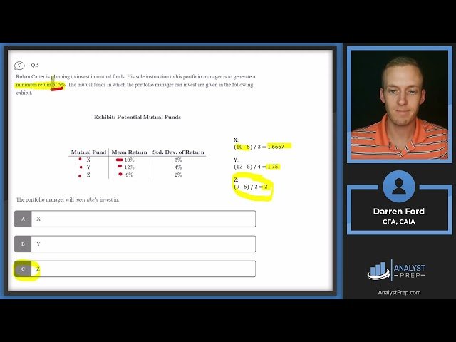 CFA Level I Mock Exam #5A - Questions 1-10