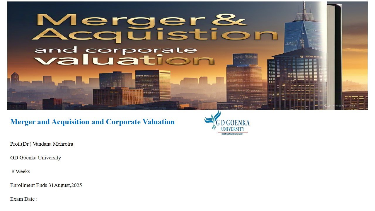 Mergers and Acquisition