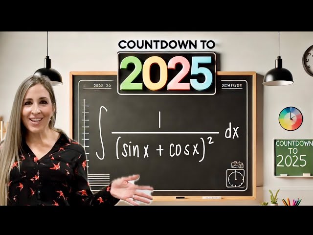 Solving the Integral ∫1/(sinx+cosx)^2 dx - Countdown to 2025 Day 1