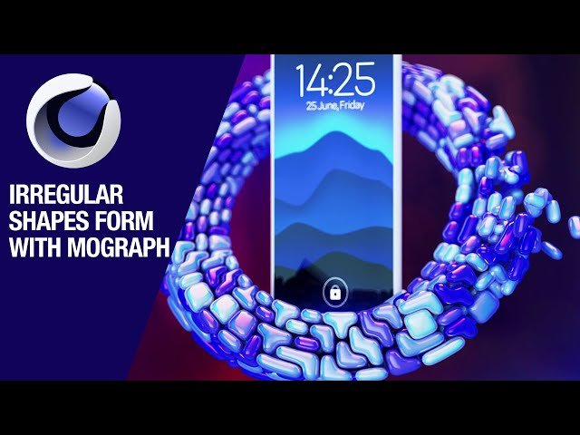 Irregular Shaped Objects Fitting Animation in Cinema 4D - Mograph and Deformers Tutorial