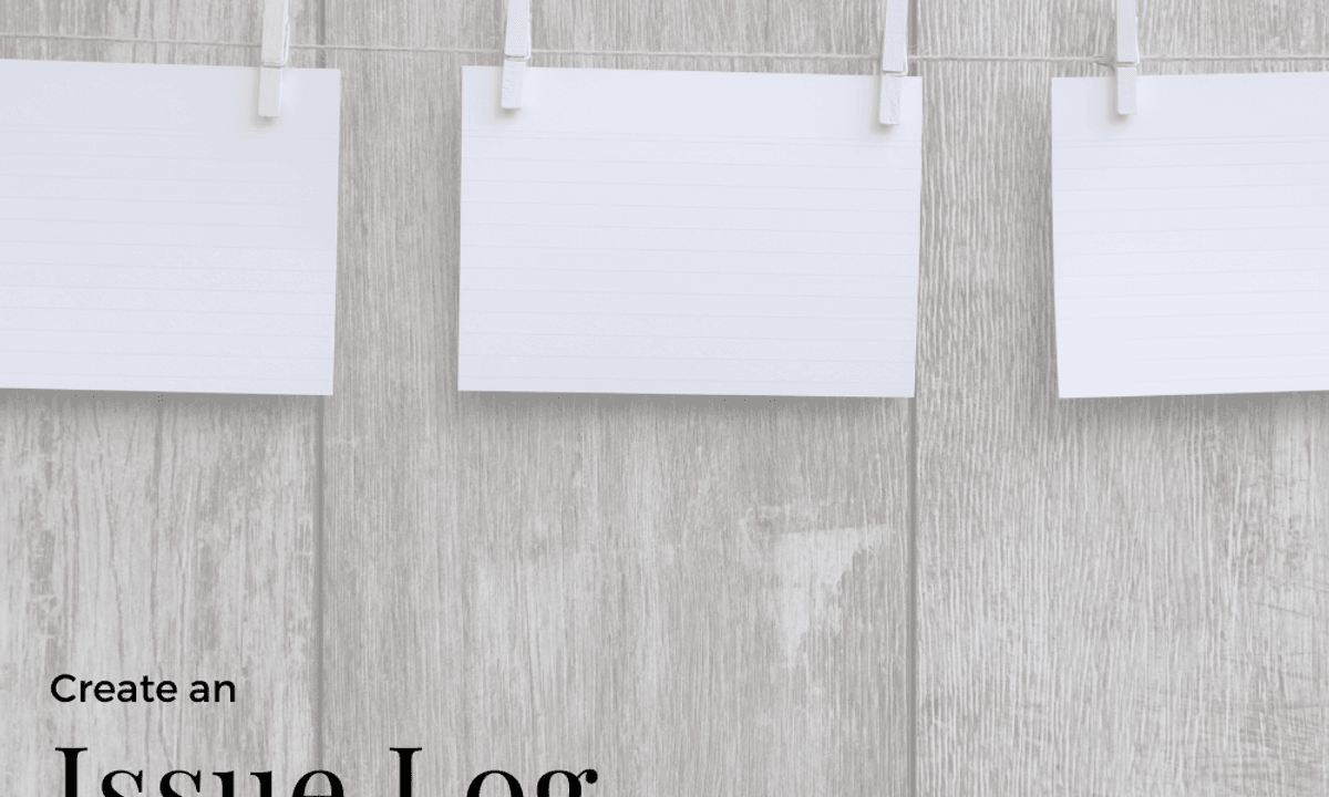 Create an Issue Log in Google Docs