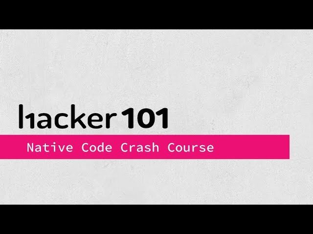 Native Code Crash Course