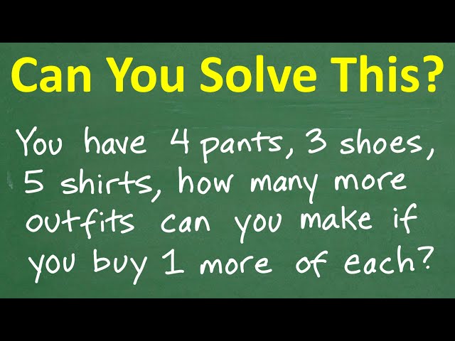 Fundamental Counting Principle - How Many Outfits Can You Make