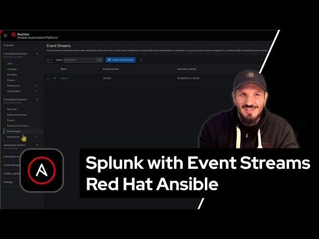 Ansible Automation Platform - Splunk with Event Streams
