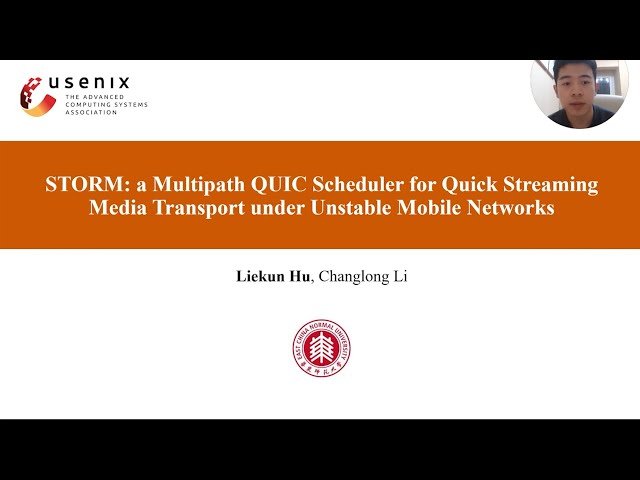 STORM - A Multipath QUIC Scheduler for Quick Streaming Media Transport under Unstable Mobile Networks