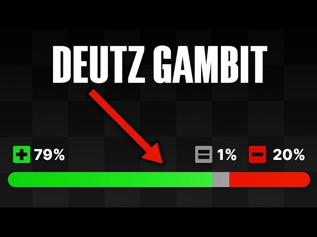 The Highest Win Rate Opening After 1.e4 for White - Deutz Gambit