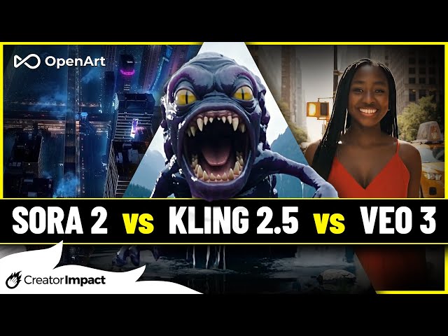 AI Video Generators Comparison - Sora 2 vs Veo 3.1 vs Kling 2.5