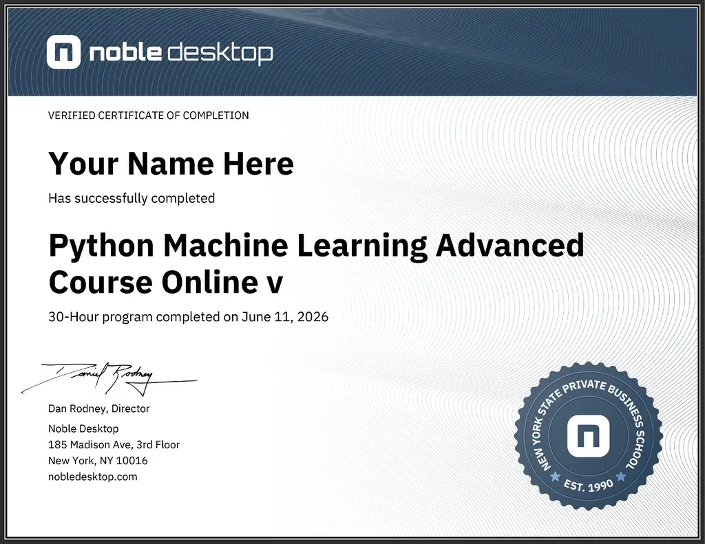 Python Machine Learning Advanced
