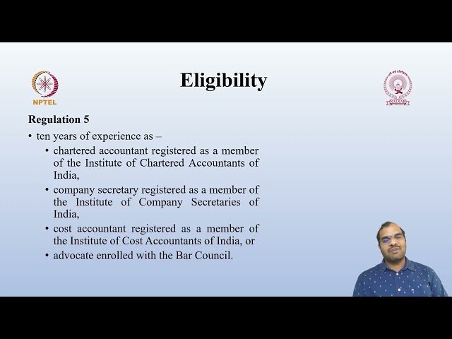 Insolvency Professionals - Enrollment, Eligibility, Functions and Obligations
