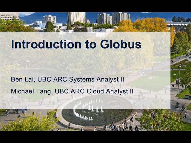 Introduction to Globus