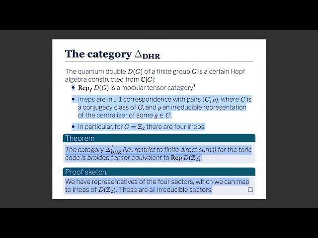 Introduction to Superselection Sector Theory - Classification of Phases and Long-Range Entanglement