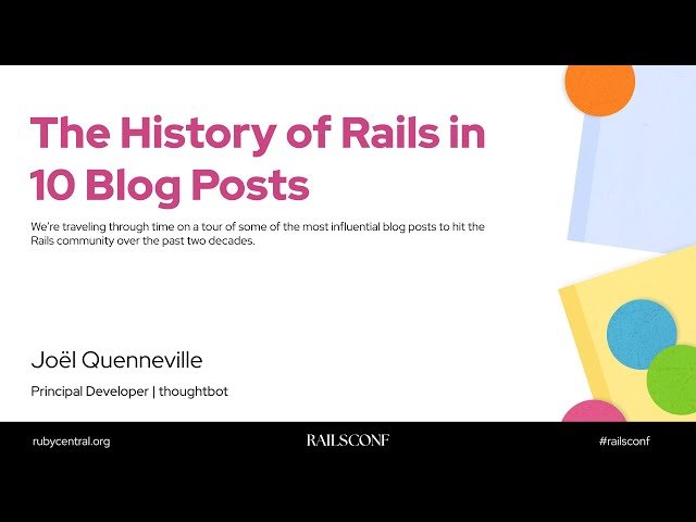 The History of Rails in 10 Blog Posts