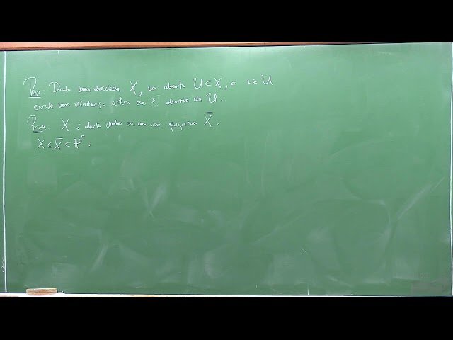 Curvas Algébricas - Aula 12